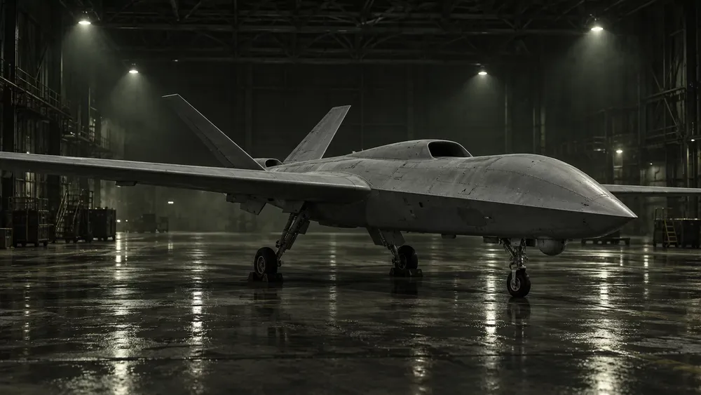 Avenger in the hangar